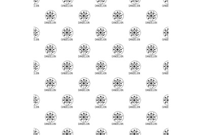 Faded dandelion pattern seamless vector