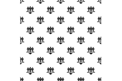 Teamwork pattern seamless vector