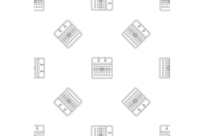 Calendar pattern seamless vector