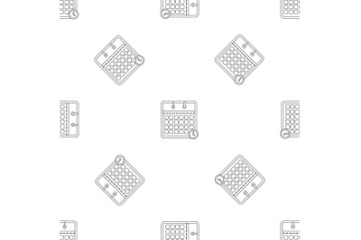 Deadline calendar pattern seamless vector