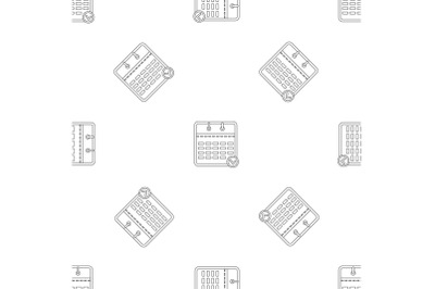 Business calendar pattern seamless vector