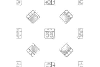 Time calendar pattern seamless vector