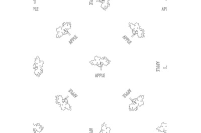 Apple pattern seamless vector