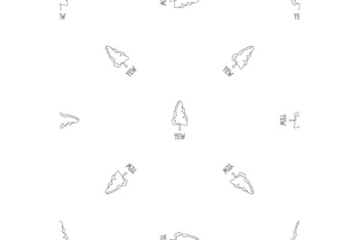 Yew pattern seamless vector