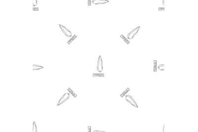 Cypress pattern seamless vector