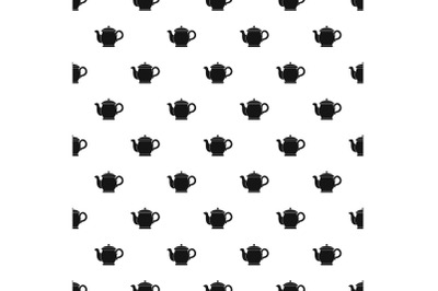 Beautiful teapot pattern seamless vector