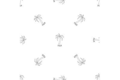 Palm tree pattern seamless vector