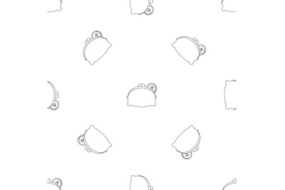 Woman wallet pattern seamless vector