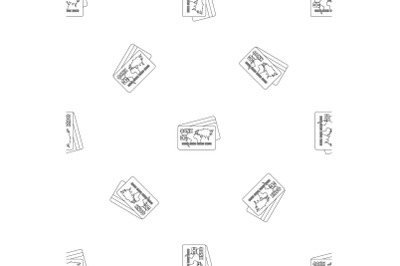 Credit card pattern seamless vector