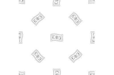 Dollar bill pattern seamless vector