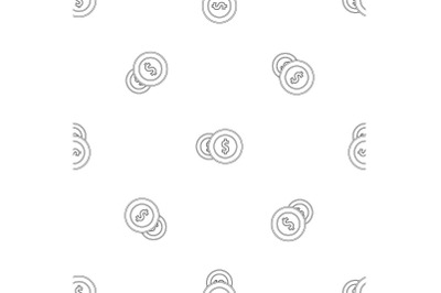 Coin pattern seamless vector