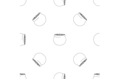 Potty with coin pattern seamless vector