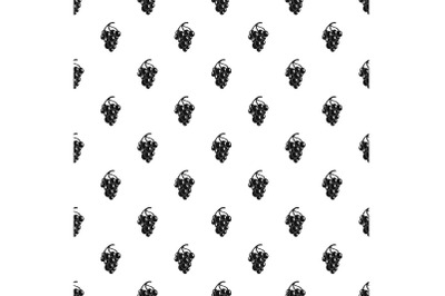 Dark grape pattern seamless vector