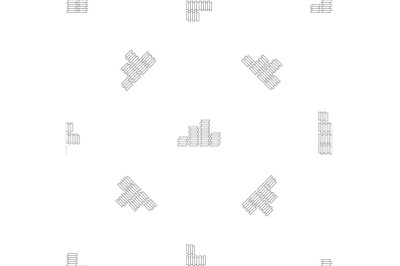 Coin in bank pattern seamless vector