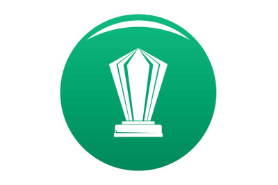 Award icon vector green