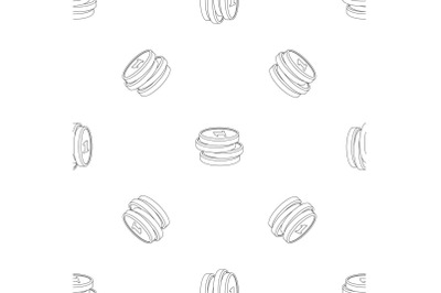 Ruble coin pattern seamless vector