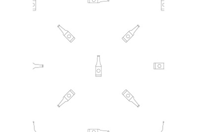 Bottle pattern seamless vector