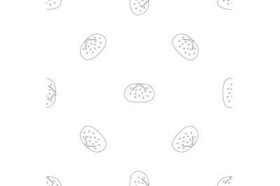 Bread pattern seamless vector