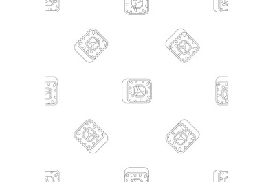 Sushi pattern seamless vector