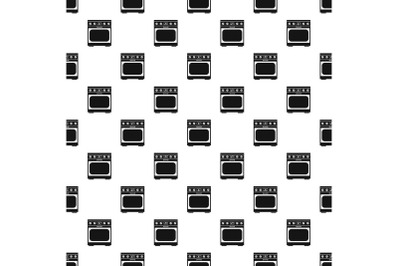 Domestic gas oven pattern seamless vector