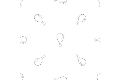 Meat pattern seamless vector