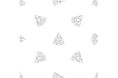 Pizza pattern seamless vector