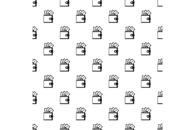 Wallet pattern seamless vector