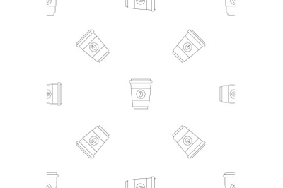 Coffee pattern seamless vector