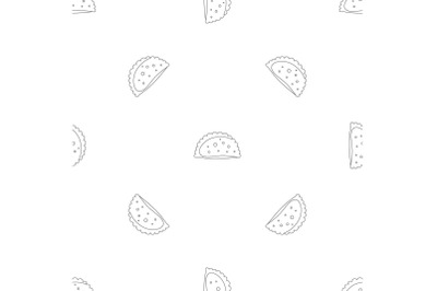 Patty pattern seamless vector