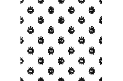 Time tax pattern seamless vector