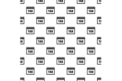 Calendar of tax pattern seamless vector