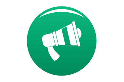 Megaphone icon vector green