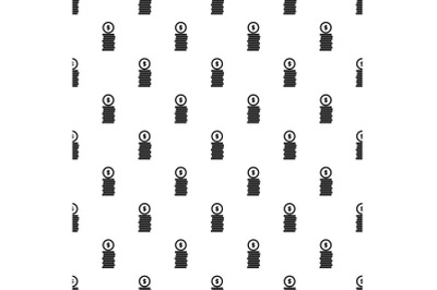 Coin pattern seamless vector