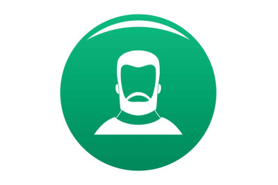 Hipster icon vector green