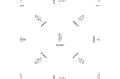 Hornbeam leaf pattern seamless vector