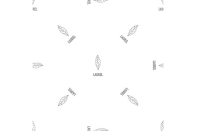 Laurel leaf pattern seamless vector