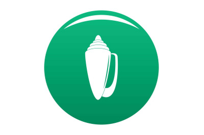 Shell icon vector green