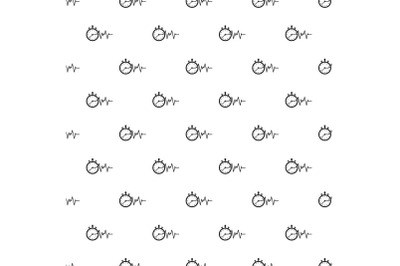 Encephalogram pattern seamless vector