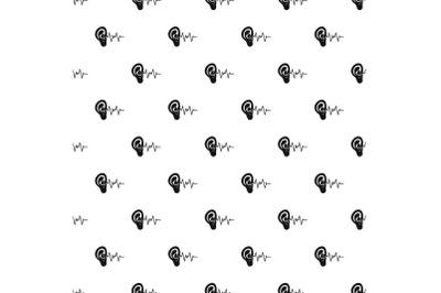 Ear pattern seamless vector