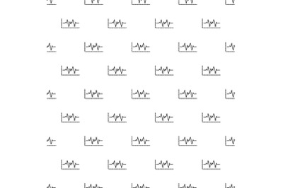 Cardiogram pattern seamless vector