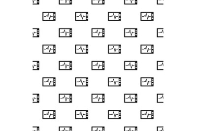 Ekg pattern seamless vector