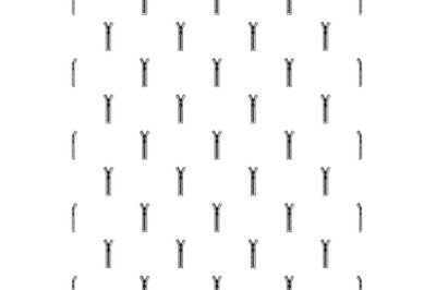 Half opened zip pattern seamless vector