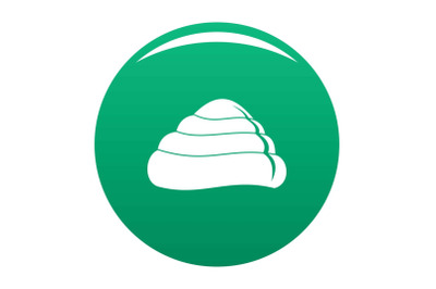 Ocean shell icon vector green