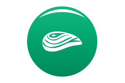 Aquatic shell icon vector green