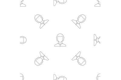 Man avatar pattern seamless vector