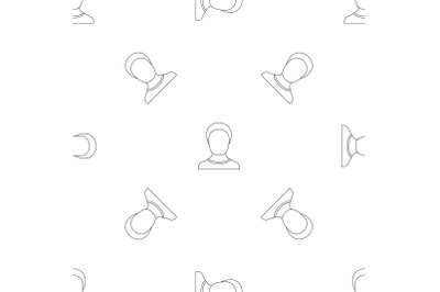 Man avatar pattern seamless vector