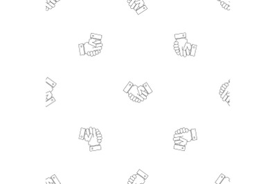 Handshake pattern seamless vector