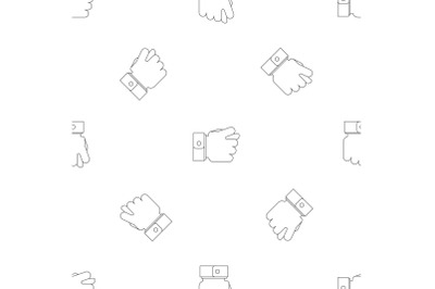 Fig gesture pattern seamless vector