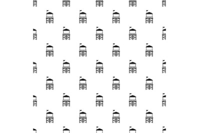 Rescue tower pattern seamless vector