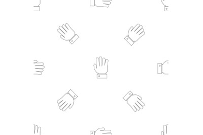 All finger pattern seamless vector